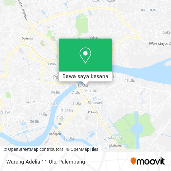 Peta Warung Adelia 11 Ulu