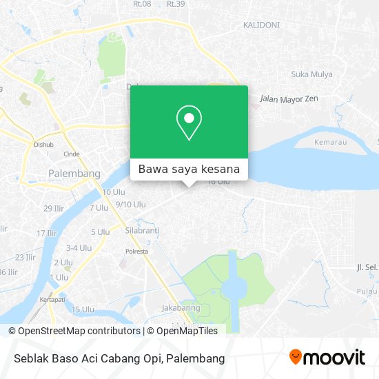 Peta Seblak Baso Aci Cabang Opi