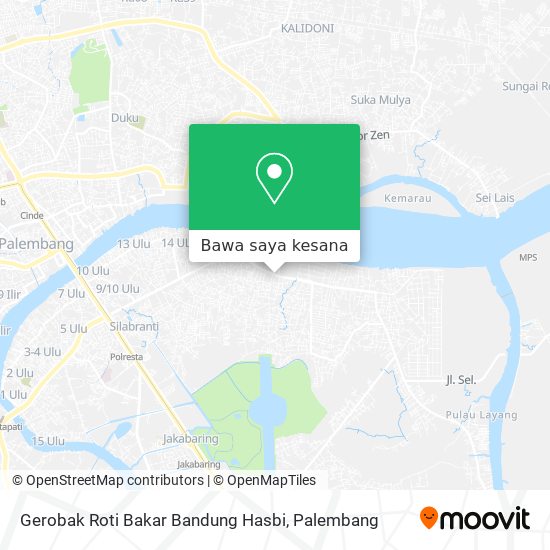 Peta Gerobak Roti Bakar Bandung Hasbi