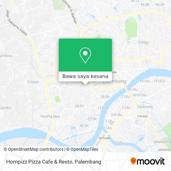 Peta Hompizz Pizza Cafe & Resto
