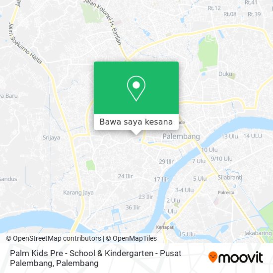 Peta Palm Kids Pre - School & Kindergarten - Pusat Palembang