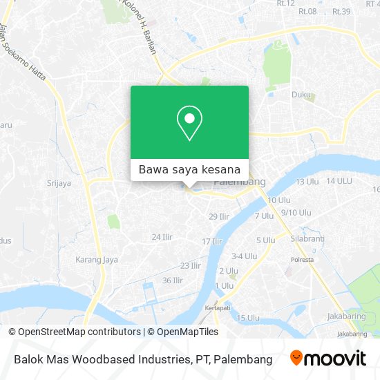 Peta Balok Mas Woodbased Industries, PT