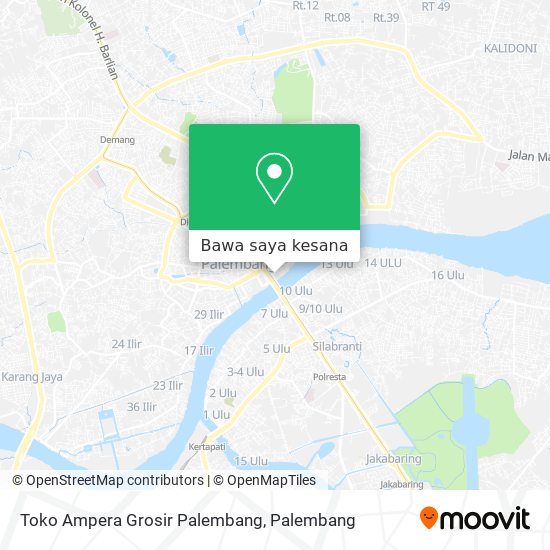 Peta Toko Ampera Grosir Palembang