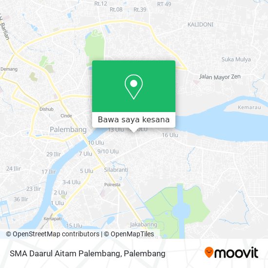 Peta SMA Daarul Aitam Palembang