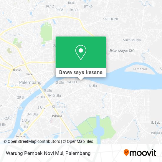 Peta Warung Pempek Novi Mul