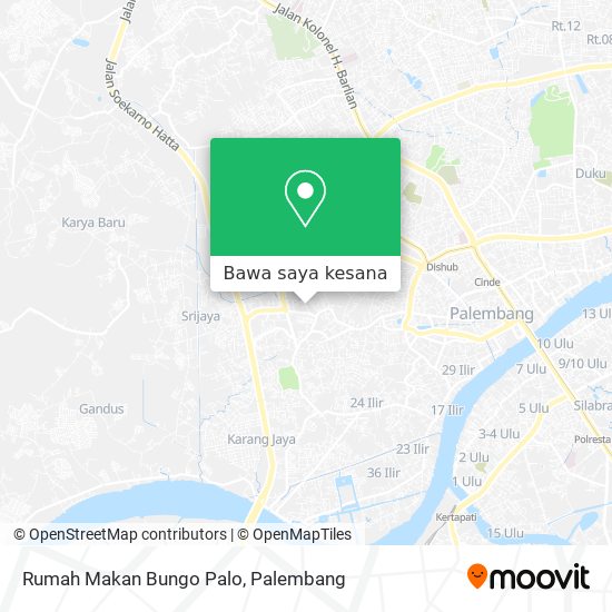 Peta Rumah Makan Bungo Palo