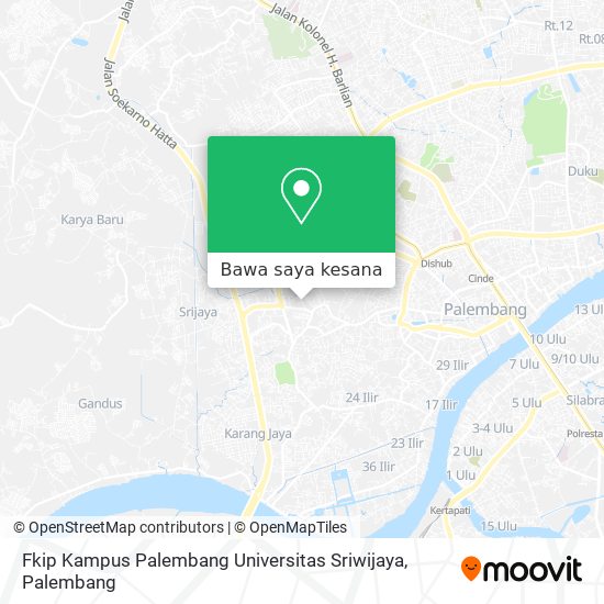 Peta Fkip Kampus Palembang Universitas Sriwijaya