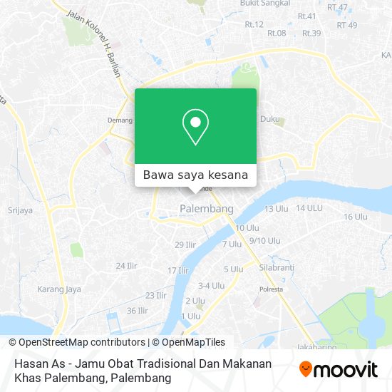 Peta Hasan As - Jamu Obat Tradisional Dan Makanan Khas Palembang
