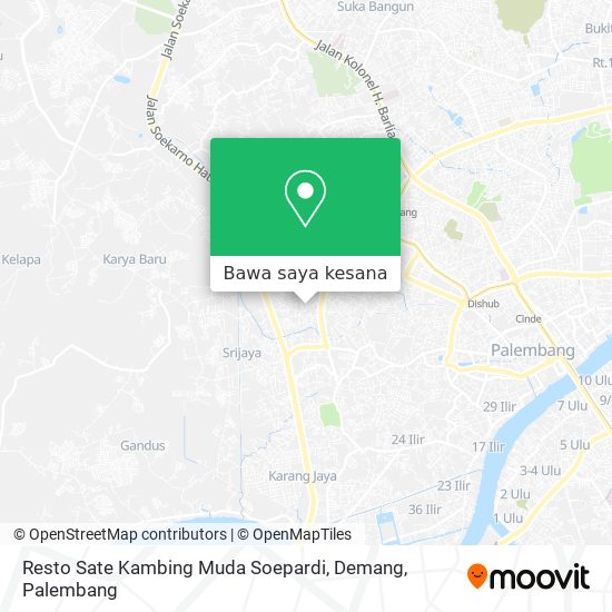 Peta Resto Sate Kambing Muda Soepardi, Demang