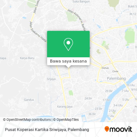 Peta Pusat Koperasi Kartika Sriwijaya