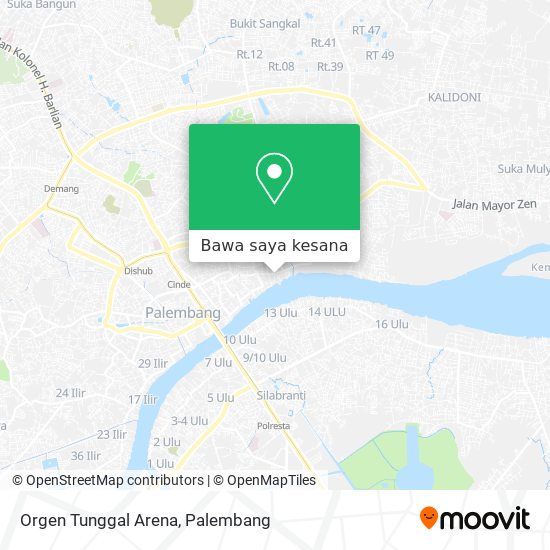 Peta Orgen Tunggal Arena