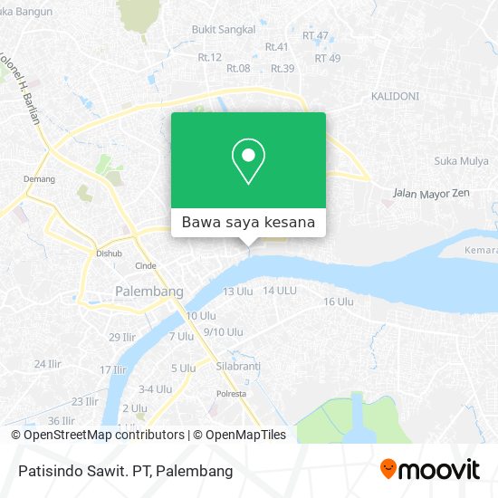 Peta Patisindo Sawit. PT