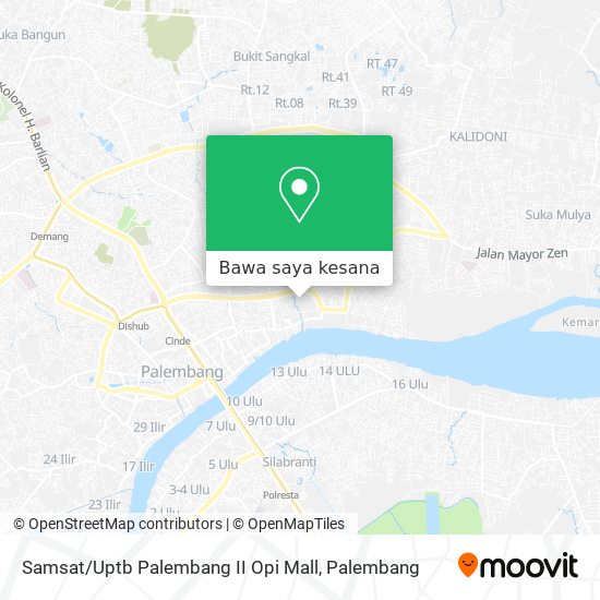 Peta Samsat / Uptb Palembang II Opi Mall