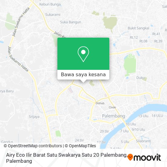 Peta Airy Eco Ilir Barat Satu Swakarya Satu 20 Palembang