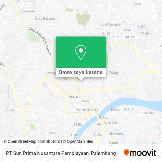 Peta PT Sun Prima Nusantara Pembiayaan