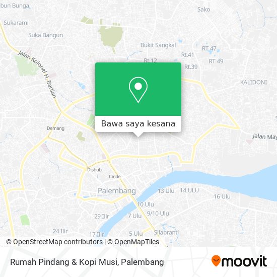 Peta Rumah Pindang & Kopi Musi