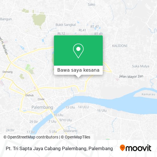 Peta Pt. Tri Sapta Jaya Cabang Palembang