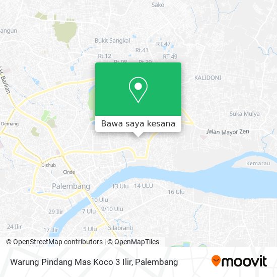 Peta Warung Pindang Mas Koco 3 Ilir