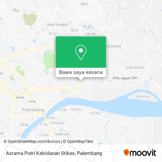 Peta Asrama Putri Kebidanan Stikes