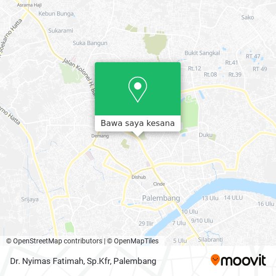 Peta Dr. Nyimas Fatimah, Sp.Kfr