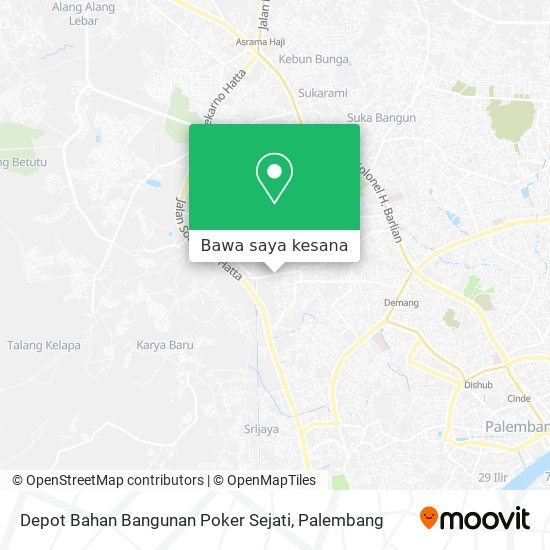 Peta Depot Bahan Bangunan Poker Sejati