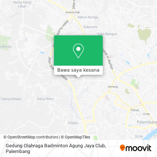 Peta Gedung Olahraga Badminton Agung Jaya Club