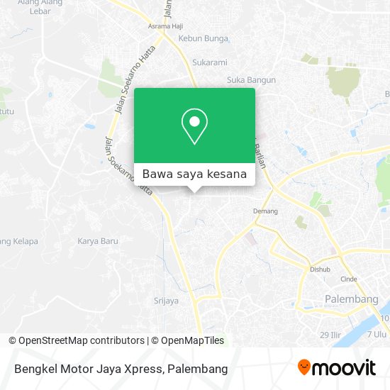 Peta Bengkel Motor Jaya Xpress