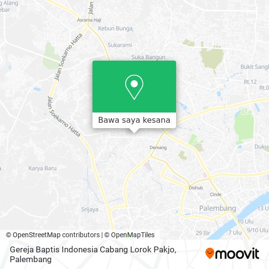 Peta Gereja Baptis Indonesia Cabang Lorok Pakjo