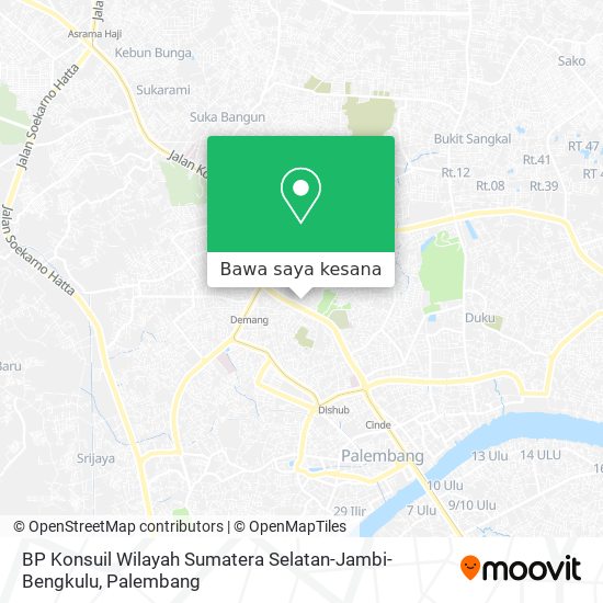 Peta BP Konsuil Wilayah Sumatera Selatan-Jambi-Bengkulu