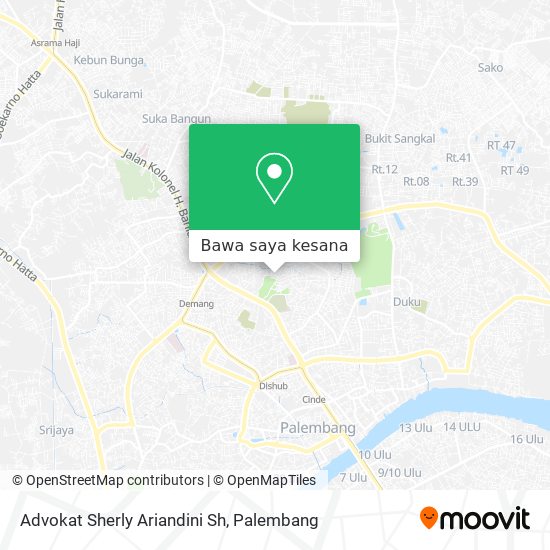 Peta Advokat Sherly Ariandini Sh