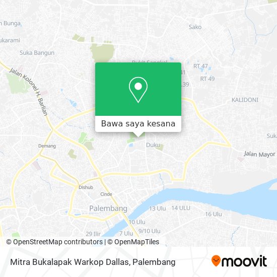 Peta Mitra Bukalapak Warkop Dallas