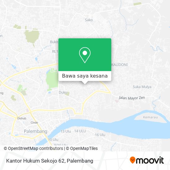 Peta Kantor Hukum Sekojo 62