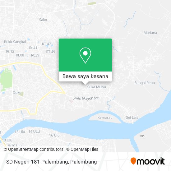 Peta SD Negeri 181 Palembang