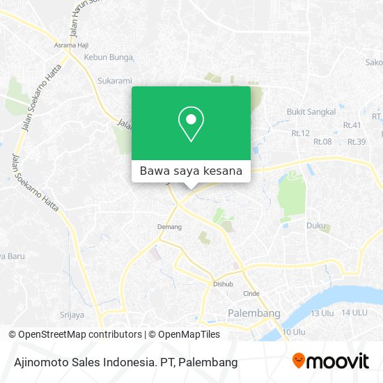 Peta Ajinomoto Sales Indonesia. PT