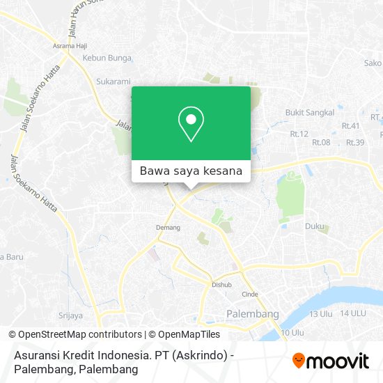 Peta Asuransi Kredit Indonesia. PT (Askrindo) - Palembang