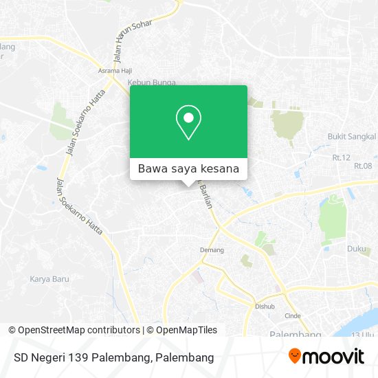 Peta SD Negeri 139 Palembang