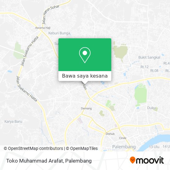 Peta Toko Muhammad Arafat
