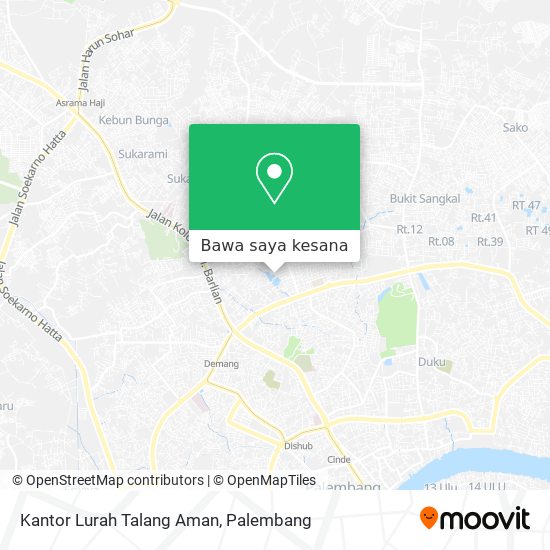 Peta Kantor Lurah Talang Aman