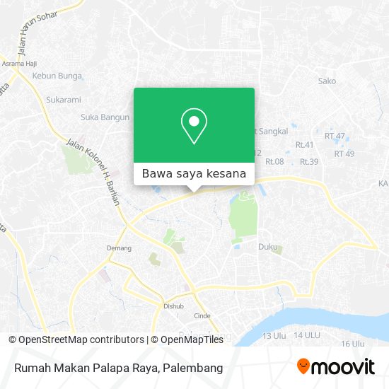 Peta Rumah Makan Palapa Raya