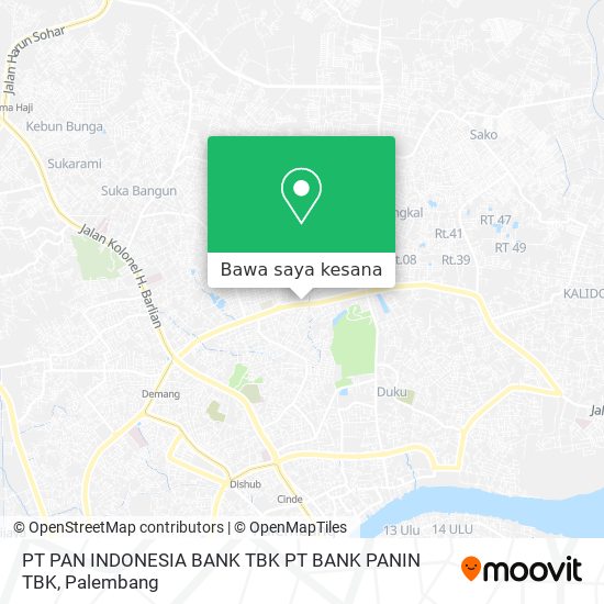 Peta PT PAN INDONESIA BANK TBK PT BANK PANIN TBK