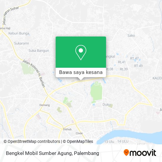 Peta Bengkel Mobil Sumber Agung