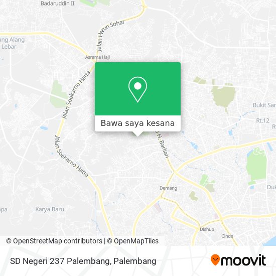 Peta SD Negeri 237 Palembang