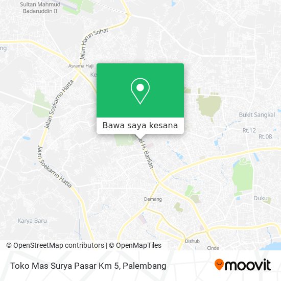 Peta Toko Mas Surya Pasar Km 5