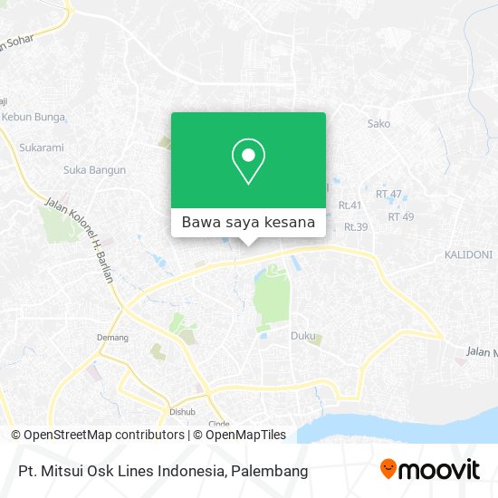 Peta Pt. Mitsui Osk Lines Indonesia