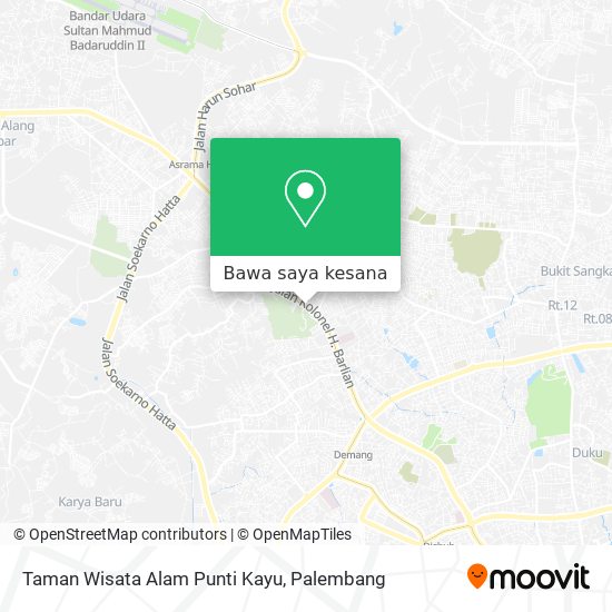 Peta Taman Wisata Alam Punti Kayu