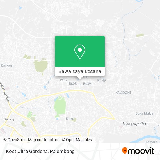 Peta Kost Citra Gardena