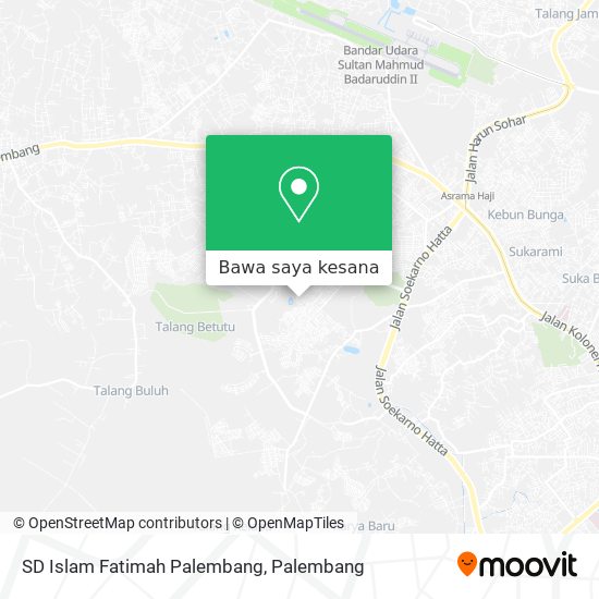 Peta SD Islam Fatimah Palembang