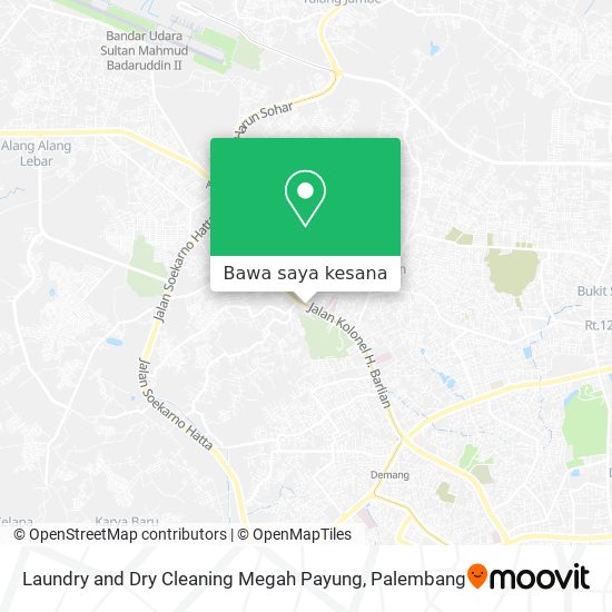 Peta Laundry and Dry Cleaning Megah Payung