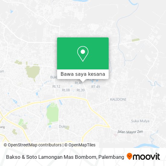 Peta Bakso & Soto Lamongan Mas Bombom