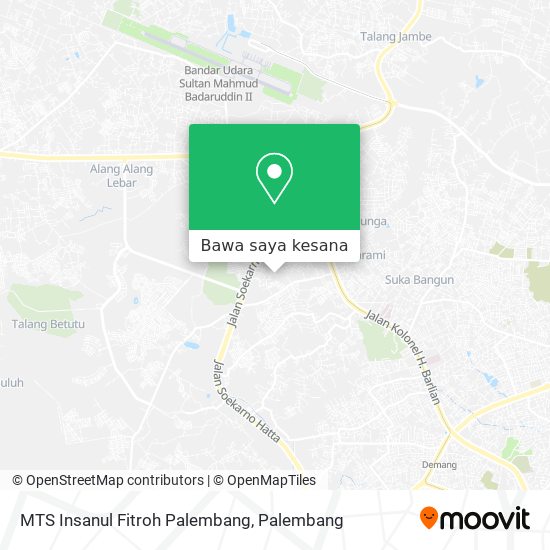 Peta MTS Insanul Fitroh Palembang